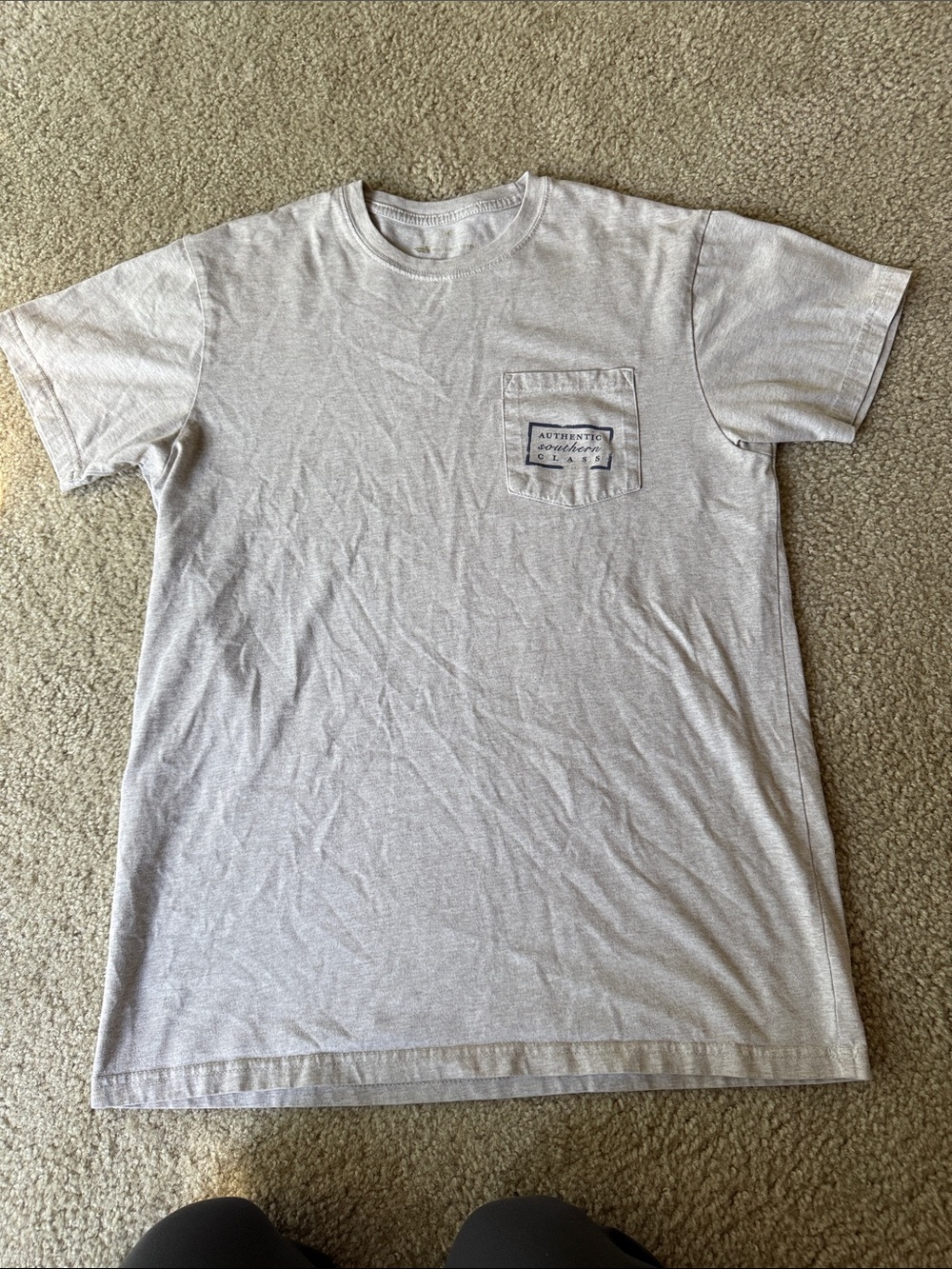 Southern Marsh Heather Gray Pocket Tee